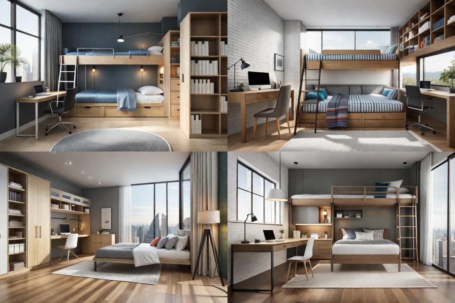 Loft Bed Space-Saving Design
