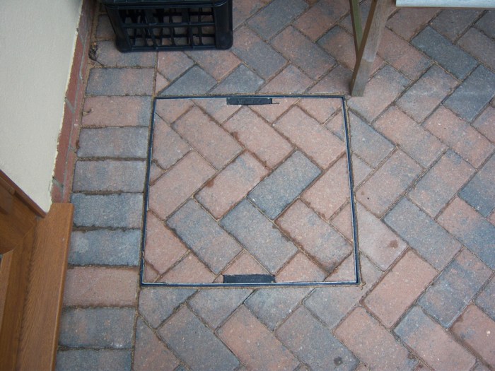 drain patio driveway manhole drainage