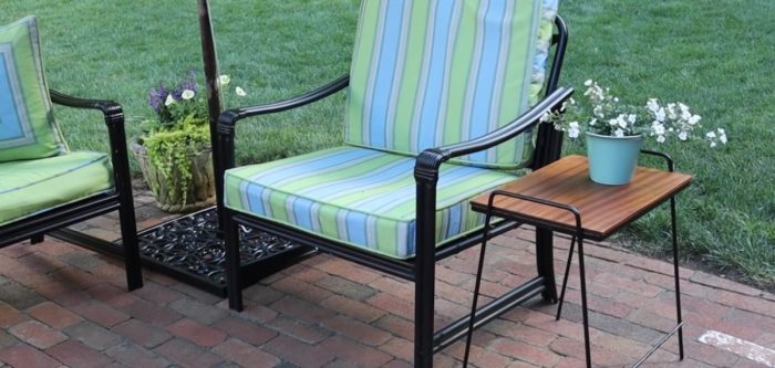 furniture refinish outdoor metal set garden jonpeters