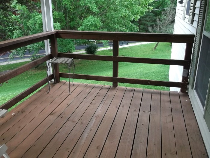 horizontal porch railing terbaru
