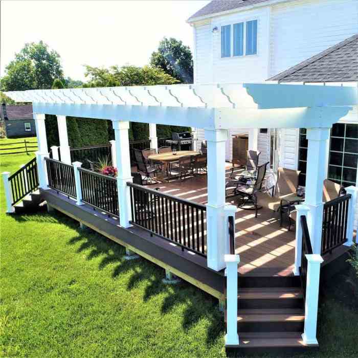 Wooden awnings for patio