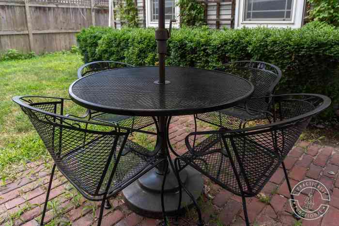 Repainting patio furniture