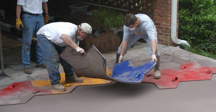 Concrete patio stamps