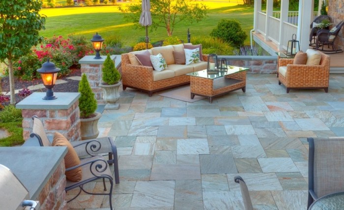 how to make a stone patio