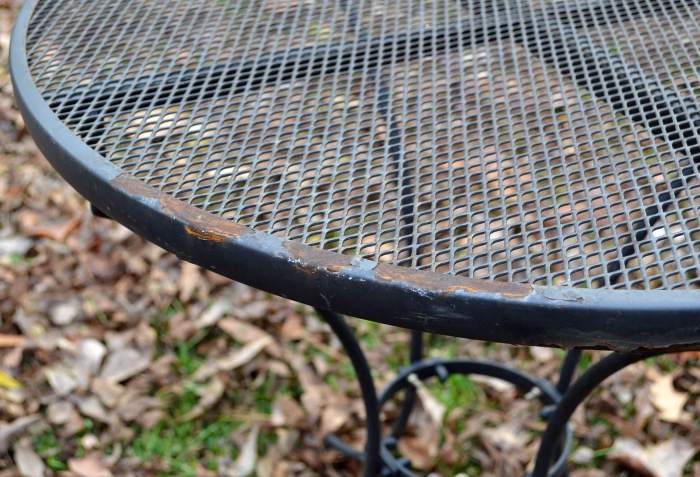restoring metal patio furniture terbaru