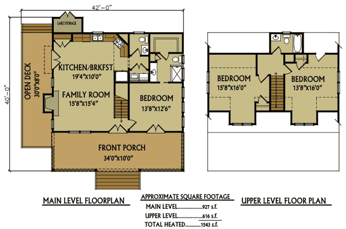 small lake house plans with screened porch