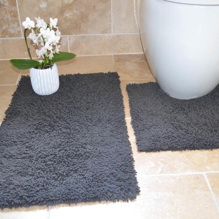 non-slip bathroom mat and pedestal set terbaru