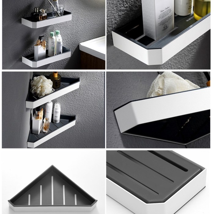 recessed bathroom shelves for minimalist design