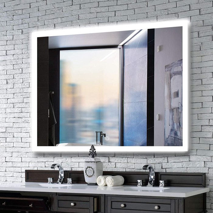 light-reflecting mirror tiles for small bathrooms