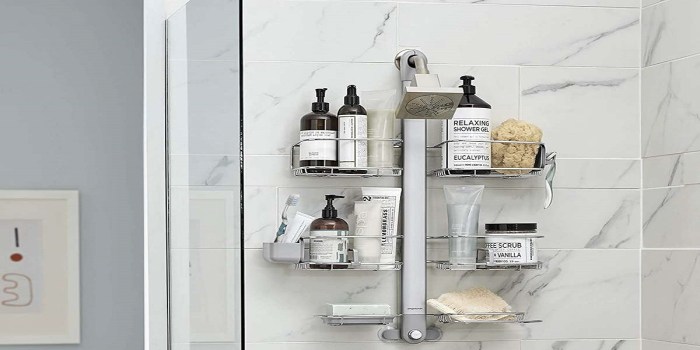 shower caddies caddy bathroom shelf high quality clutter above functional configuration boast material range every styles made