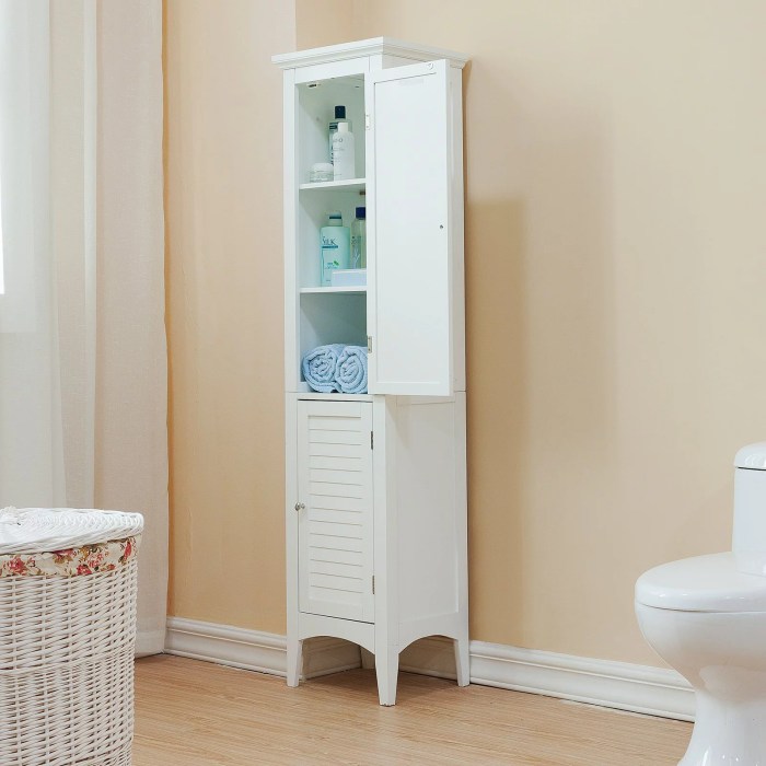 tall and slim bathroom storage units for towels