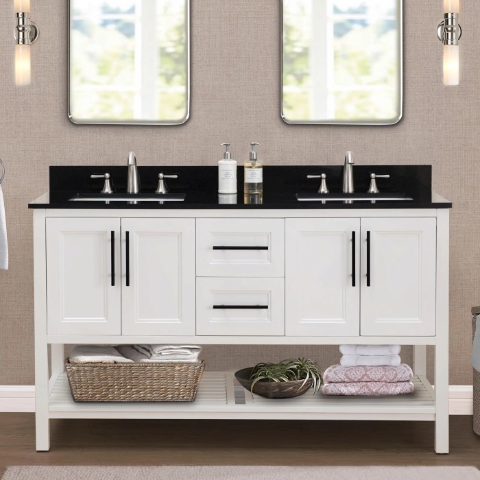 double sink bathroom vanity for large families