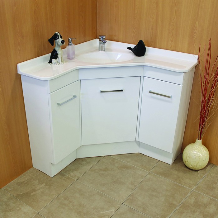 corner sink bathroom unit vanity cabinet basin oak ohio suite small olbia saving space solid ceramic 570mm cabinets choose board