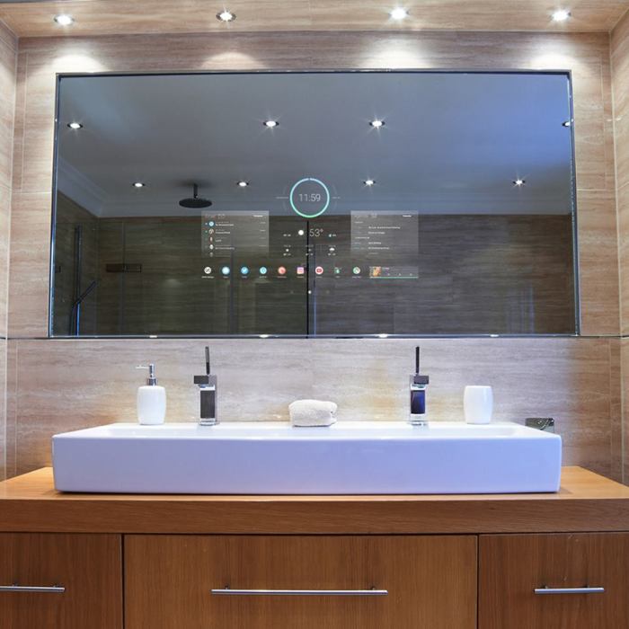 smart mirror mirrors bathroom luxury tech badkamer spiegel seura temperature wall gadgets item kiezen bord