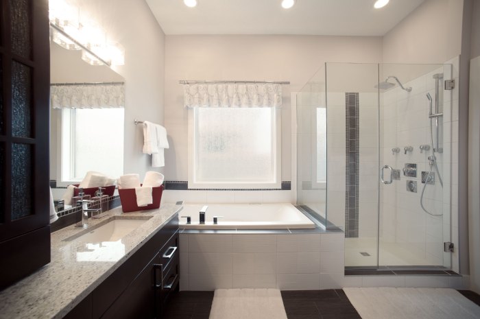 granite tile flooring for high-end bathroom designs