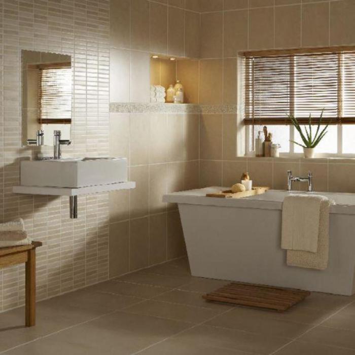 tile bathroom tiles wall floor bathtub stone modern decorative ceramic remodeling luxurious small should tiled matching match mosaic drop walls