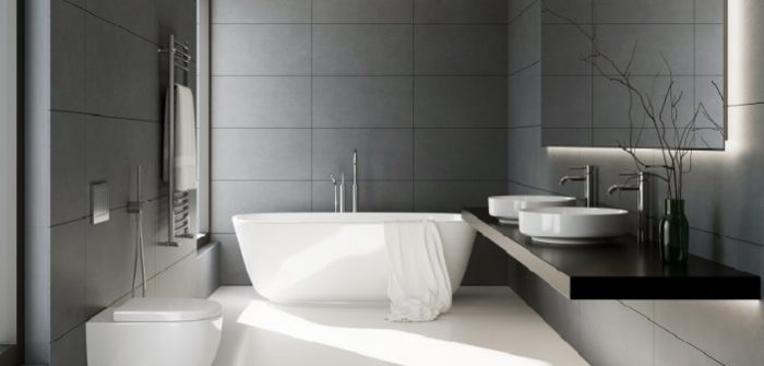 choosing between gloss and matte bathroom floors