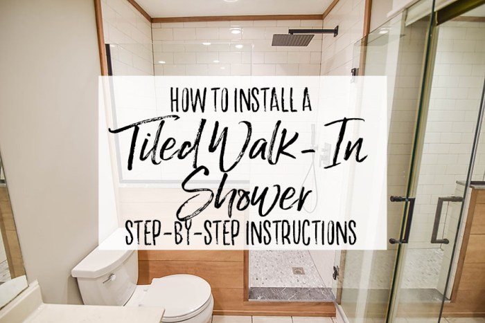 building a walk-in shower floor