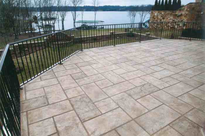 concrete decorative sundek resurfacing overlays overlay stamped tile pattern coatings patio over patios