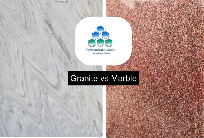 marble vs granite bathroom floors comparison