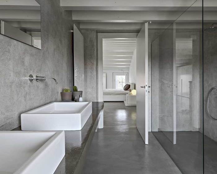 polished concrete floors for industrial chic bathrooms terbaru