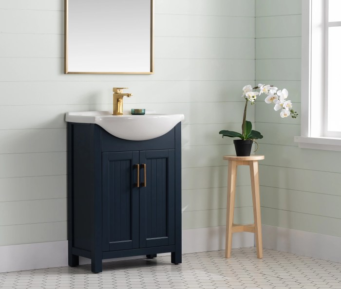 bathroom vanity unit with towel rails