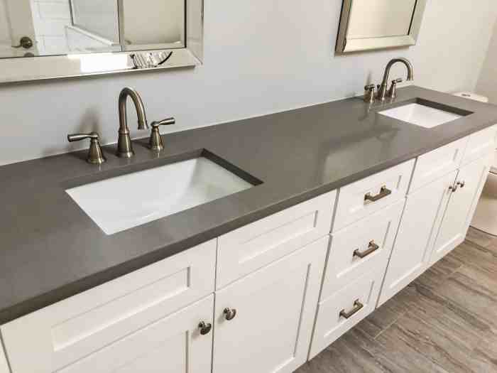 quartz bathroom countertops marble granite beauty mar