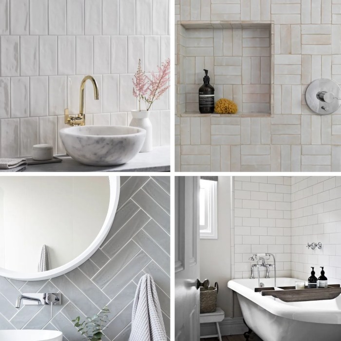 subway tile bathroom floor ideas terbaru