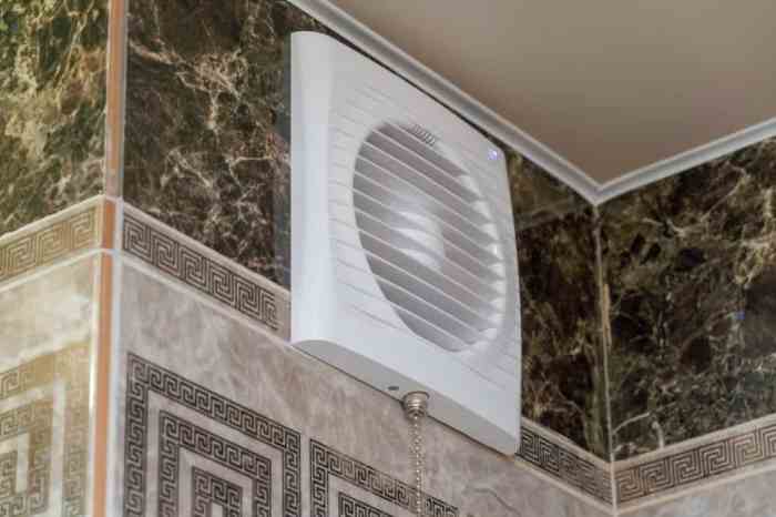 bathroom exhaust fan with retractable blade design