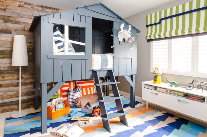 bermain kinderzimmer barnrum untuk clubhouse einrichten optimal inspirasi spielhaus teppich bett inredning playful ruangan projectnursery doran hideout flera bikin