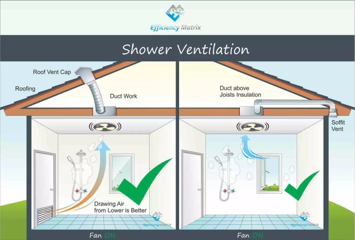 prevent mold with proper bathroom exhaust fan use