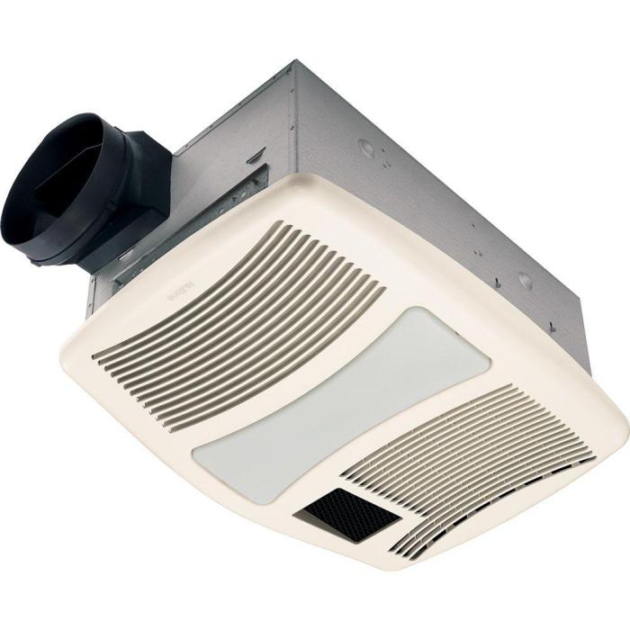 bathroom exhaust fan with built-in night light