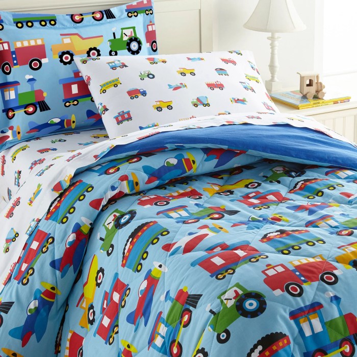 boys' bedroom sets with customizable bed covers