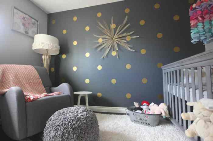 polka dot wall designs for playful girls' bedrooms