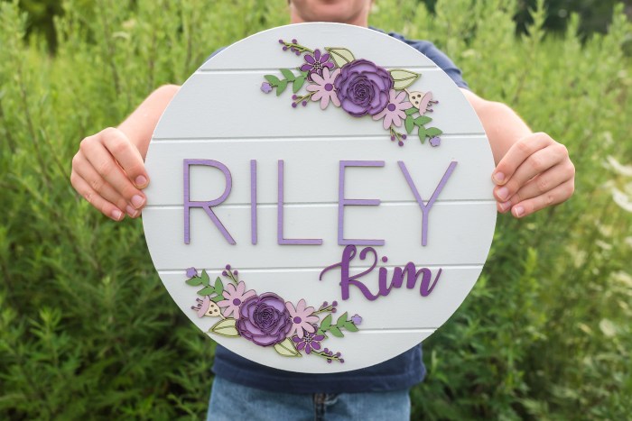 personalized girls' bedroom name plaques terbaru