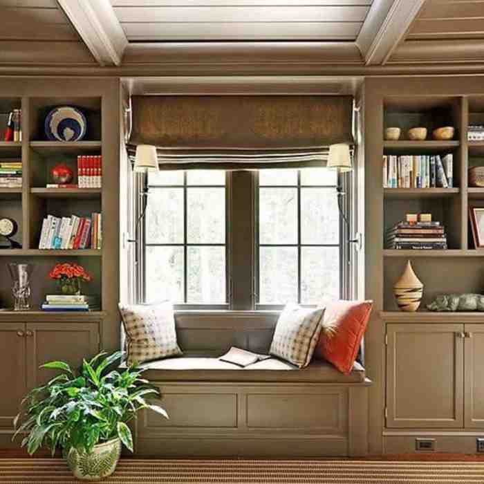 girls' bedroom ideas with window seat nooks