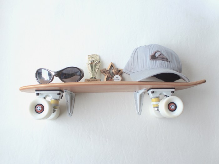 skateboard diy shelves upcycled busybeingjennifer boys ultimate shelving jennifer