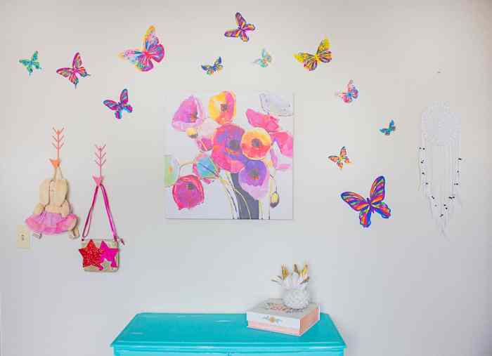 butterfly decorations for girls' bedroom walls terbaru