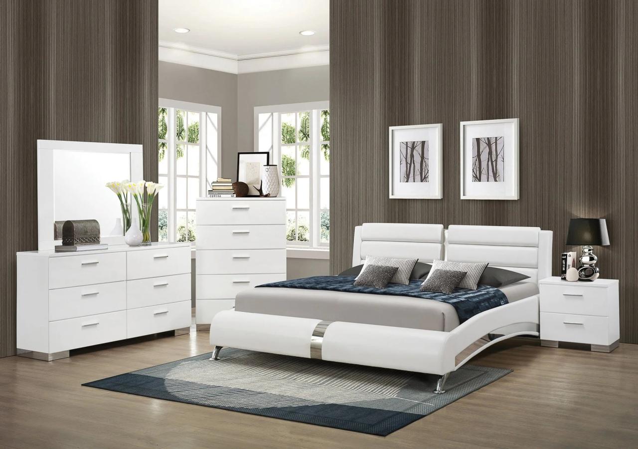 white bedroom set for guest rooms with versatile style terbaru