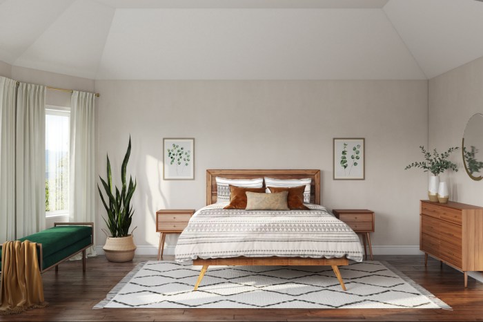 Scandinavian inspired white bedroom set