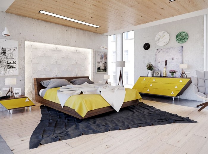 teen bedroom designs with bold geometric patterns terbaru