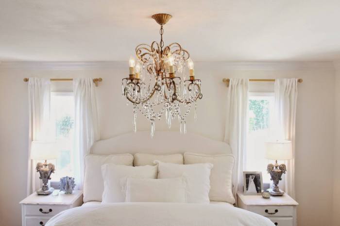 bedroom chandeliers with beaded details