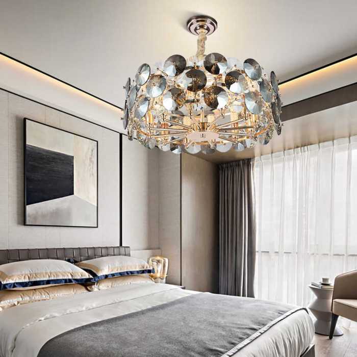 glass bedroom chandeliers for modern elegance terbaru