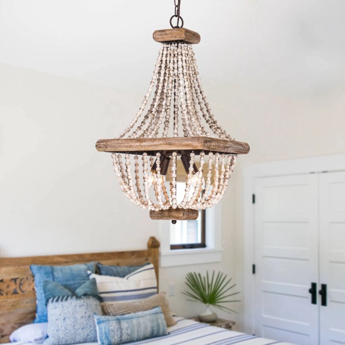 bedroom chandeliers with beaded details