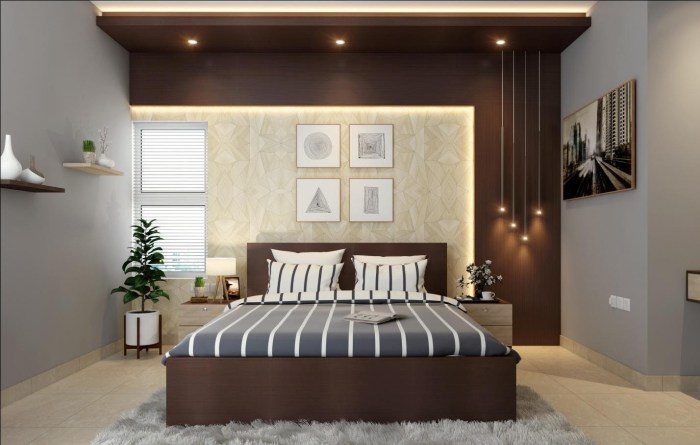 incorporating metallic elements in bedroom decoration