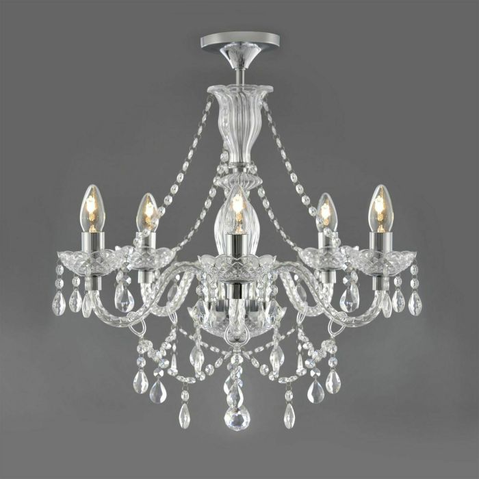 bedroom chandeliers with crystals for sparkling effect