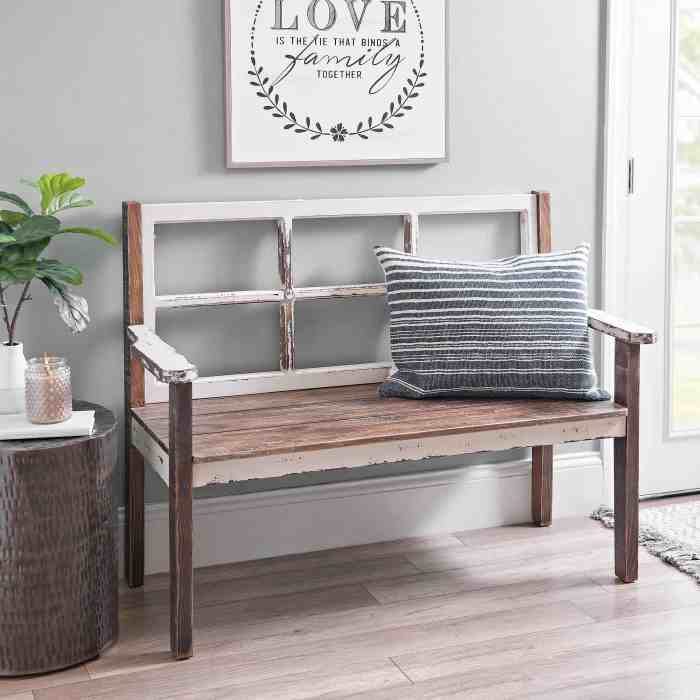 farmhouse chic bedroom storage bench for country homes terbaru