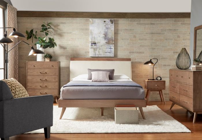 mid-century modern bedroom sets at Bob's Furniture