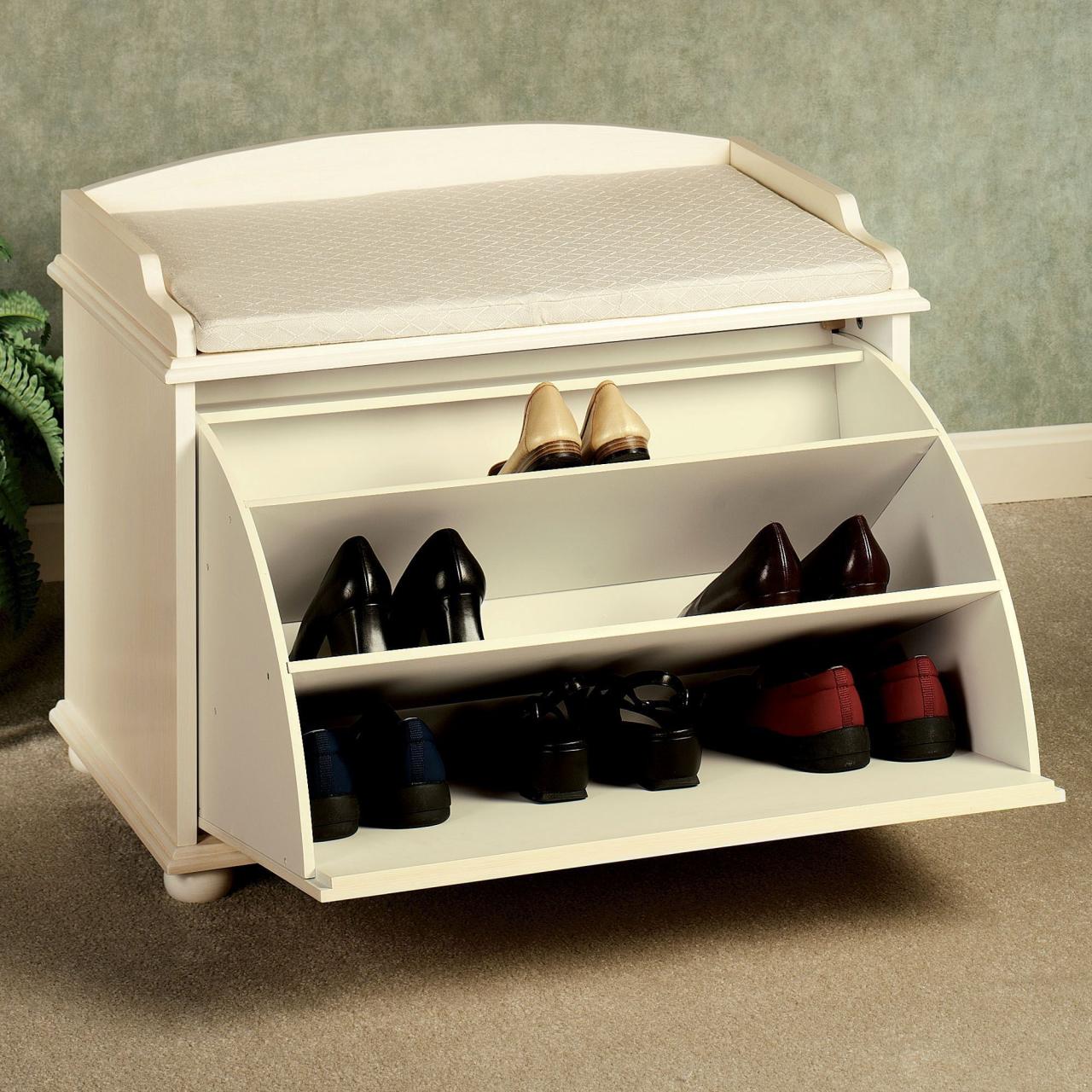 bedroom storage bench with shoe storage solutions terbaru