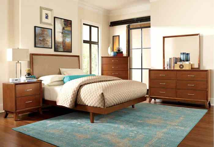 mid-century modern bedroom sets at Bob's Furniture